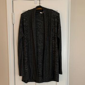 GAP women’s charcoal cardigan 
Size Medium 
Medium weight 
~32” shoulder to hem